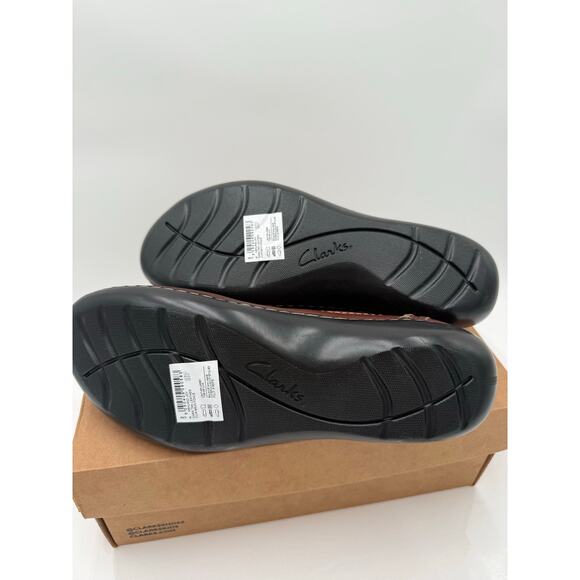 Clarks Ashland Joy Dark tan brown Leather Women's size 9 M Shoes Ultimate - Picture 6 of 11